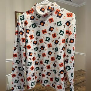 Vintage White Stag Halloween Turtleneck